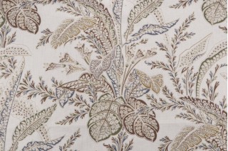 Thibaut Arlington F93817 Printed Drapery Fabric in Cream
