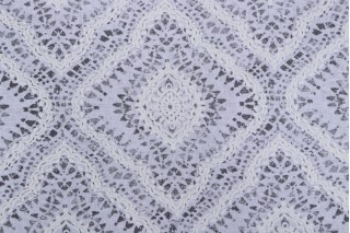 Waverly Curves Ahead Printed Cotton Drapery Fabric in Fog 