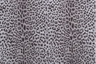 Braemore Cheetah Printed Cotton Drapery Fabric in Ebony 