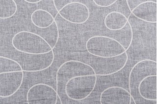 Kaufmann Chime Sheer Embroidered Drapery Fabric in Pearl 