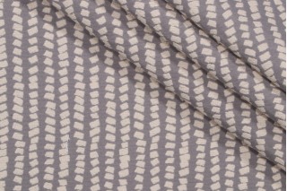Novogratz Geo Dots Woven Upholstery Fabric in Grey 