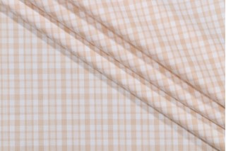 Thibaut Hatteras Check W86761 Woven Decorator Fabric in Beige