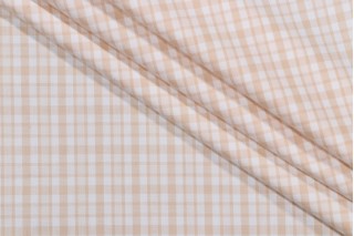 Thibaut Hatteras Check W86761 Woven Decorator Fabric in Beige
