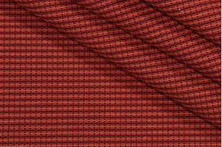 Chance Stripe Woven Upholstery Fabric in Tangerine