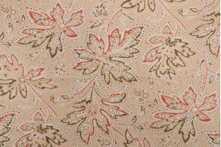 Thibaut Brunswick F9106 Printed Cotton Twill Drapery Fabric in Yellow