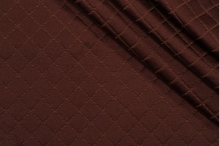 Merrimac Check Matelasse Upholstery Fabric in Brown