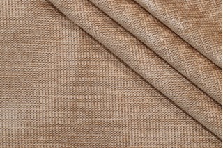 Merrimac Textured Solid Woven Chenille Upholstery Fabric in Honey