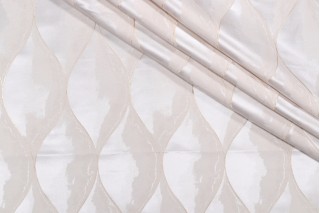 Merrimac Damask Decorator Fabric in Ivory