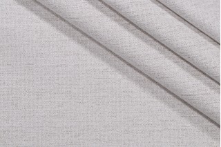 Solid Woven Chenille Outdoor Fabric in Fog