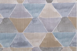 Golding A New Angle Printed Cotton Drapery Fabric in Mineral 