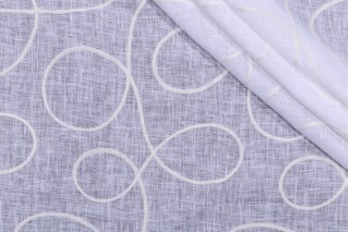 Kaufmann Chime Sheer Embroidered Drapery Fabric in Snow