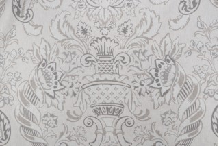 Portfolio Textiles Royale Printed Linen Drapery Fabric in Slate for Kravet CLOSEOUT