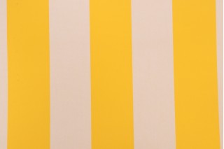 Sunbrella Beaufort 6 Bar 5702-0000 Woven Solution Dyed Acrylic Awning Outdoor Fabric in Yellow/White 