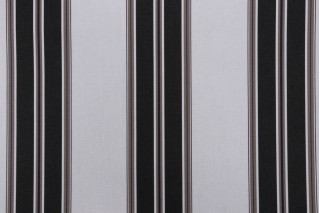 Sunbrella Fancy 4946-0000 Woven Solution Dyed Acrylic Awning Outdoor Fabric in Black/Taupe 