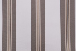 Sunbrella Tailored Bar Stripe 4945-0000 Woven Solution Dyed Acrylic Awning Outdoor Fabric in Taupe 