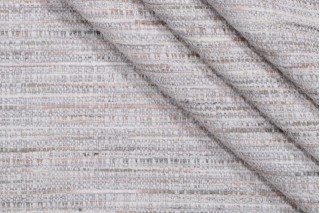 Hamilton Beckham Woven Chenille Upholstery Fabric in Oyster 