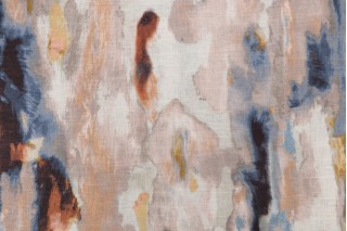 Hamilton Interstellar Printed Cotton Drapery Fabric in Rust 