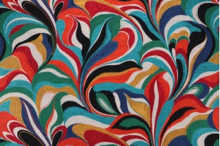 Hamilton Wilder Embroidered Drapery Fabric in Jet 