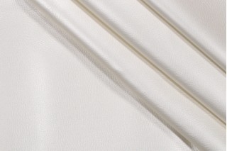 Stof France Ekokuir Brilliant Vinyl Upholstery Fabric in Naturel 