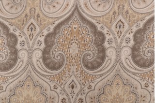 Kravet Latika Printed Linen Drapery Fabric in Limestone CLOSEOUT