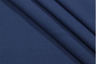 Solid Woven Polyolefin Outdoor Fabric in Indigo