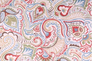 Richloom Fratella Printed Cotton Drapery Fabric in Sierra
