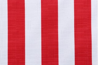 Richloom Classic Stripe Printed Polyester Outdoor Fabric in Red
