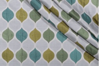 Richloom Riga Woven Decorator Fabric in Peacock