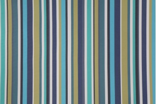 Covington Reef Stripe Woven Outdoor Fabric in 514 Ocean