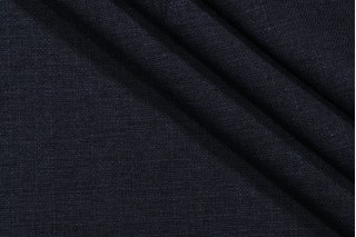 Solid Woven Upholstery Fabric in Midnight Blue