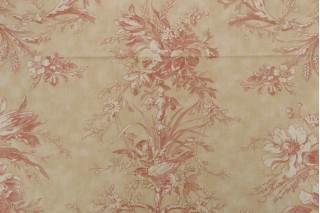 Portfolio Textiles Queensway Printed Cotton Drapery Fabric in Amber for Kravet CLOSEOUT
