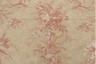 Portfolio Textiles Queensway Printed Cotton Drapery Fabric in Amber for Kravet CLOSEOUT