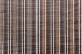 Phifertex Saylor Stripe Woven Vinyl Mesh Sling Chair Outdoor Fabric in Sepia 
