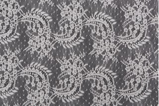 Corali Lace Sheer Drapery Fabric in Ivory