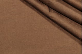 1 Yard Solid Woven Silk Decorator Fabric in Bronze