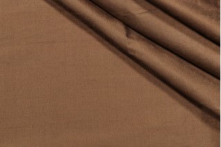 Solid Woven Silk Decorator Fabric in Bronze
