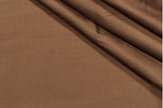 Solid Woven Silk Decorator Fabric in Bronze