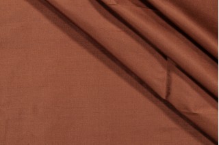 1 Yard Solid Woven Silk Decorator Fabric in Russet