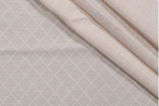 1 Yard Trellis Woven Decorator Fabric in Linen