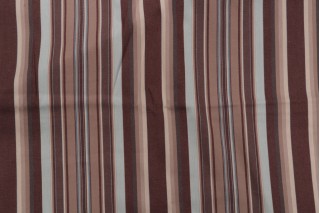 Stripe Woven Upholstery Fabric in Brown/Blue