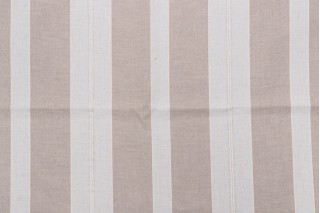 Minerva Stripe Woven Upholstery Fabric in Linen