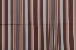 Stripe Woven Upholstery Fabric in Brown/Blue