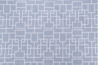 Barbara Berry Gateway Printed Linen Drapery Fabric in Robin for Kravet CLOSEOUT