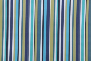 Pindler & Pindler Pensacola Stripe Woven Polypropylene Outdoor Fabric in Marina