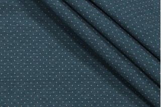 Speck Woven Upholstery Fabric in deep Sea
