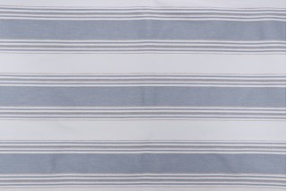 Coronado Stripe Woven Polyester Outdoor Fabric in Bay Blue