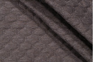 Paffuto Quilted Backed Chenille Upholstery Fabric in Bronze