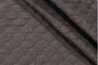 Paffuto Quilted Backed Chenille Upholstery Fabric in Bronze