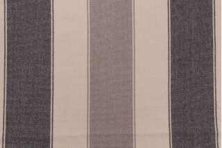 Lama Woven Upholstery Fabric in Black/Grey