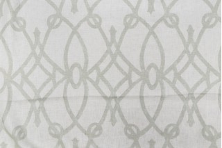 Braemore Fioretto Printed Linen Drapery Fabric in Sprout